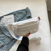 Tragbare Crossbody Brusttasche Damen Umhängetasche Knödeltasche Sportlicher Stil Beliebt Vielseitig Influencer Bauchtasche Trend Stickerei