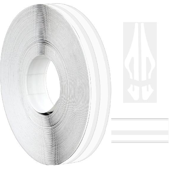 Car Ptriping Tape Auto Car Ptripe Tape PVC Car Decal Sticker Glossy DIY Stickers for Musical trument Motorcycle Auto Car (White)