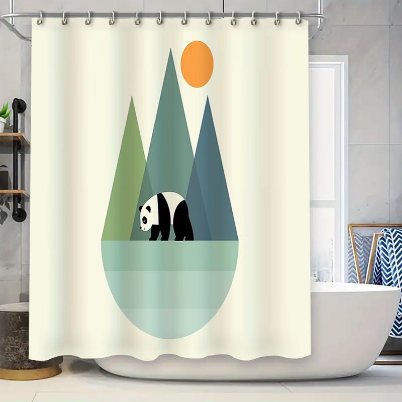

Animal Bear Forest Shower Curtain Nature Woodland Bathroom Decor Waterproof Fabric Washable Liner W60H190(CM)-1 Pcs