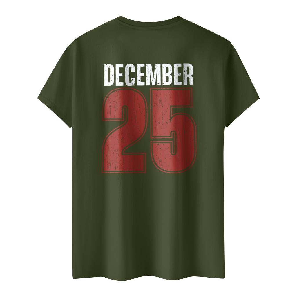 Women's Casual Printed T-Shirt Round Neck Pullover Short Sleeve Top