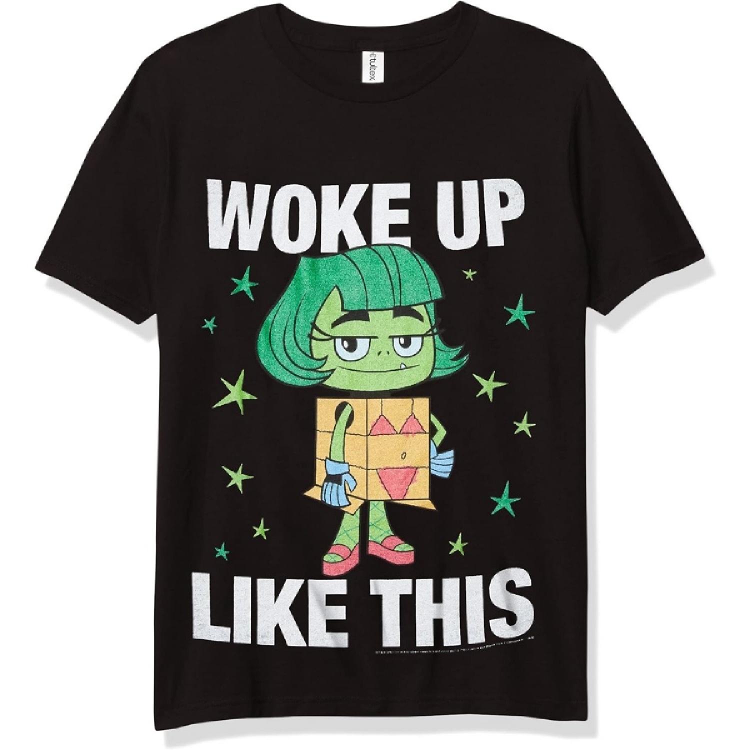WARNER BROS Teen Titans Go Beast Woke Boy s Premium Solid Crew Tee S