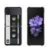Zflip4 Phone Case For Samsung Galaxy Z Flip3 5G Z Flip 3 zflip z flip ZF Coque PC Cover Black Fundas Retro Camera Game