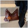 IELGY Work Commuter Large Capacity Tote Bag Retro Fashion Casual Underarm Bag Commuter Shoulder Bag