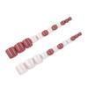 24pcs Soft Glitter Fake Toenails Solid & Glitter Minimalist Press-on Toenails for Shopping Traveling Dating