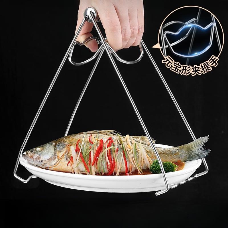 Stainless Steel Anti-Scald Dish Gripper Tongs