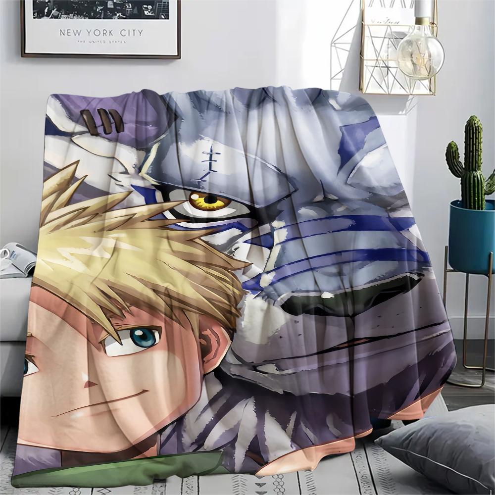 

Digimon Friendship pattern Flannel Blanket, High quality Comfortable for All Seasons, Home Decor, Warmth and Comfort, Perfect for Gifts. 80cm x 120cm