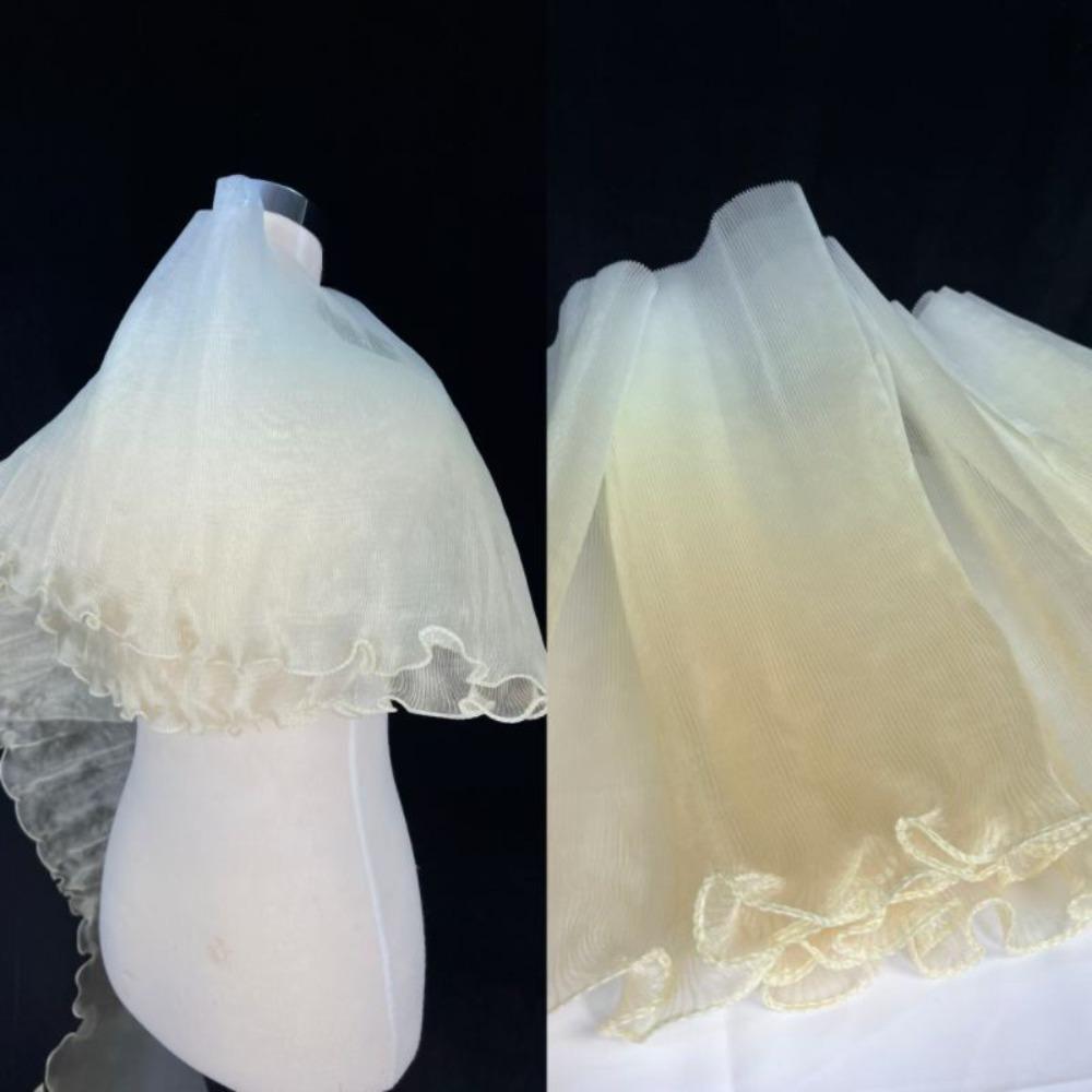 30cm Width Gradient Organza Fabric Water-Shimmer Effect Wedding Dress Material  DIY Sewing