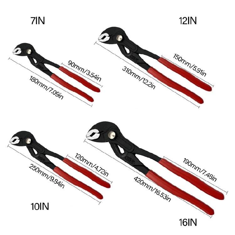 Hardware Tool Pipe Pliers Maintenance Pipe Tool Large Opening Heavy Duty Pipe Pliers Heavy Duty Quick Pipe Wrench