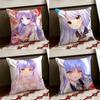 AAngel BBeats Anime Cushion Cover Reversible Soft Durable Pillow Cover Home  Car MultiScene Use for Daily Comfort