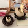 Eggshell Shape Tableware Creative Bird's Nest Bird's Nest Dessert Bowl Cold Drink Barbecue Restaurant Instant Noodle Bowl Plate