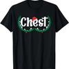 Chest Nuts Matching Chestnuts Funny Christmas Couples Chest T-Shirt