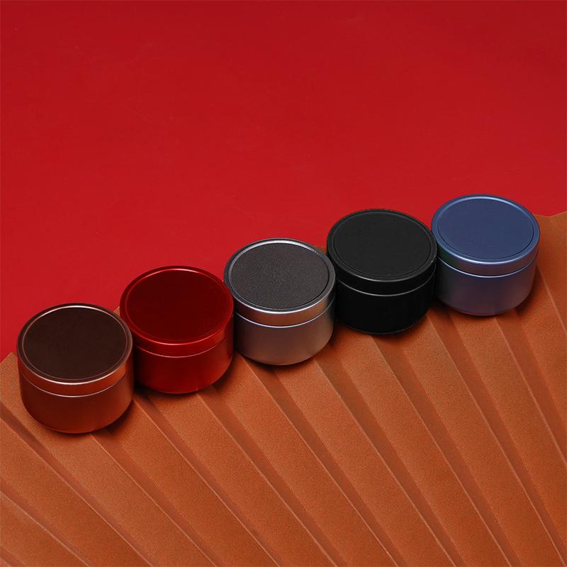 Tea Sealed Box Tea Packaging Jar Round Iron Tinplate Frosted Tea Container Vintage Tea Box Jewelry Candy Small Storage Can