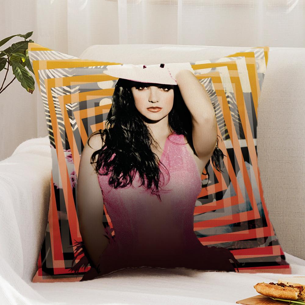 B-Britney J-Jean Cushion Cover Premium Comfort Reversible Pillow Cover - Dual - Use Design for Home & Car