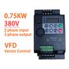 0.75KW/1.5KW/2.2KW 1/2/3HP 380V VFD Economical Variable Frequency Drive Converter Motor Speed Vector Control Small Inverter