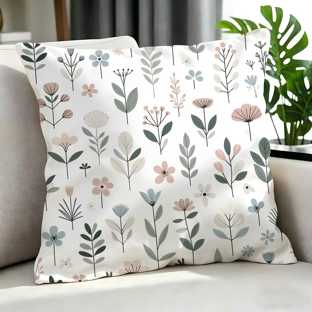 Art SScandinavian Floraled Cushion Cover Cushion Cover Set Pcs x x x Pillowcase Decorative Sofa Home Decor