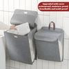 Dirty Clothes Storage Basket Household Bathroom Dirty Clothes Basket Foldable Bathroom Cloth Bucket Wall Mounted Laundry Basket
