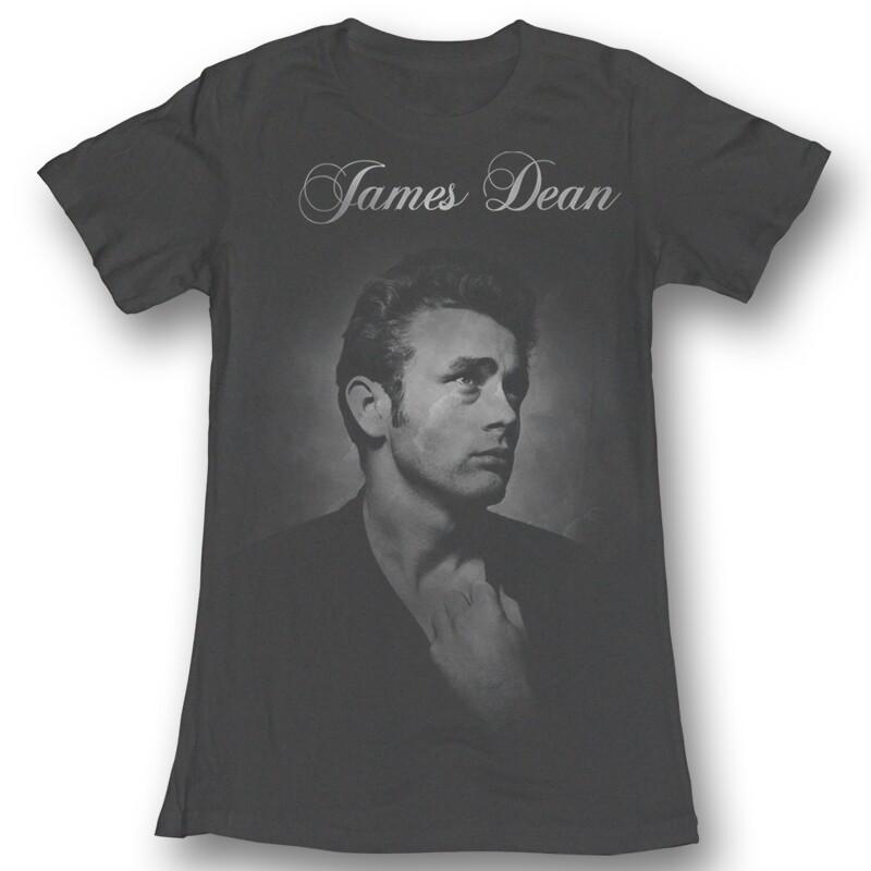 

James Dean Again Black Heather Junior Women s T-Shirt 4XL