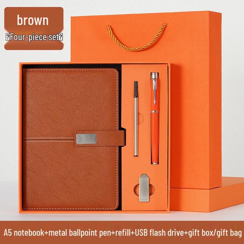 Custom Logo High-End Business Notebook Gift Set - Ideal for Company Events and Annual Meetings