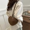 Cute Heart Shaped Crossbody Bag For Women Solid Color Pu Leather Shoulder Bag Able Personality Crossbody Bag