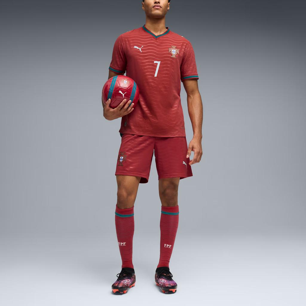 Puma Portugal 2026 Authentic Home Player Jersey Cristiano Ronaldo 7 Moisture-Wicking V-Neck Short Sleeve Football Shirt Men Jersey 788140-77