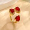 Open Ring Christmas Exaggerated Heavy-duty Adjustable Ring
