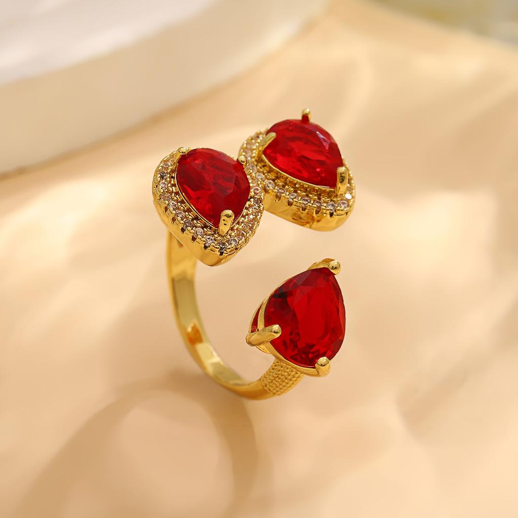 Open Ring Christmas Exaggerated Heavy-duty Adjustable Ring