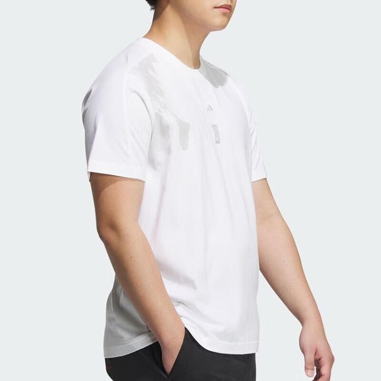 Adidas Light Sports Wujie Series Logo Print Crew Neck T-Shirt Men Tops White IT4991