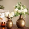 Antique Golden Metal Flower Vase for Home Decor| Decoration Item for Living Room Office| Table Decorative Flower Pot for Gifting |