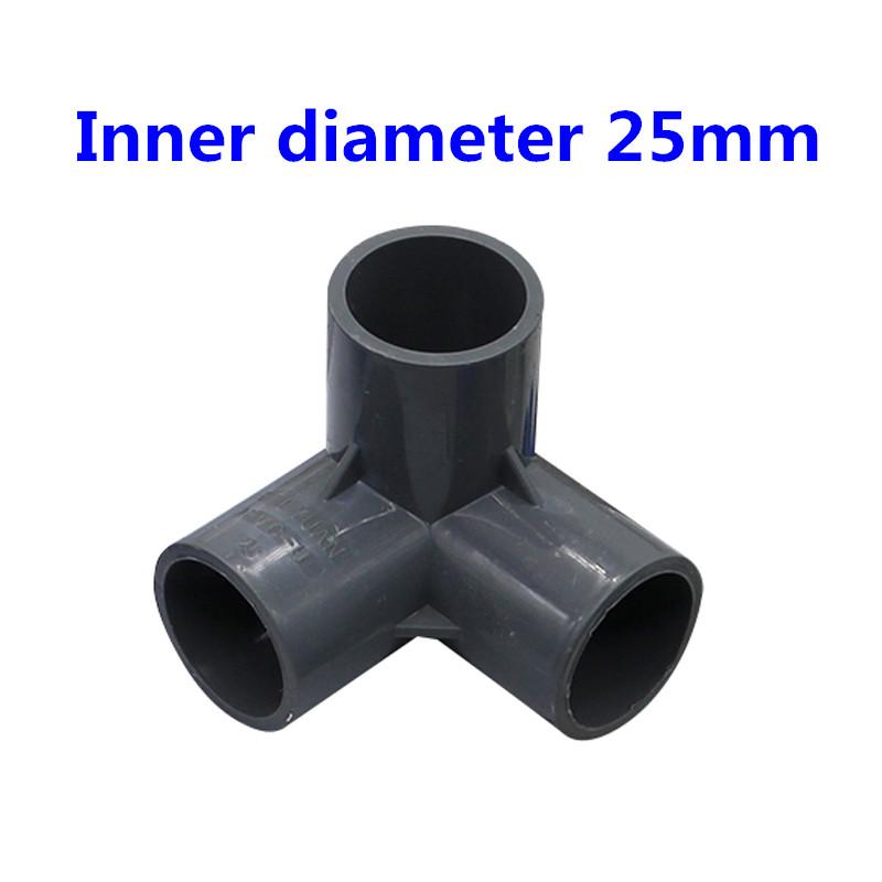 PVC Three-dimensional 3 Way 4 Way 5 Way Water Pipe Connector Innner Diameter 25mm Pipe Fittings Irrigation Equal Adapter 1 Pc