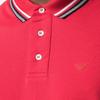 Emporio Armani Striped Trim Short Sleeve Polo Shirt Men tops Red 3K1FL8-1JTKZ-0356