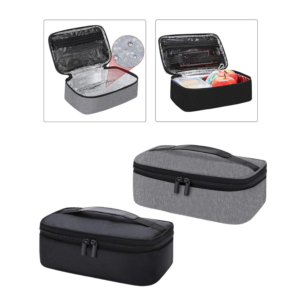Portable Insulated Lunch Box Resistant Lining Reusable Leakproof Tote Bag for School Office Picnic Adults Women Men