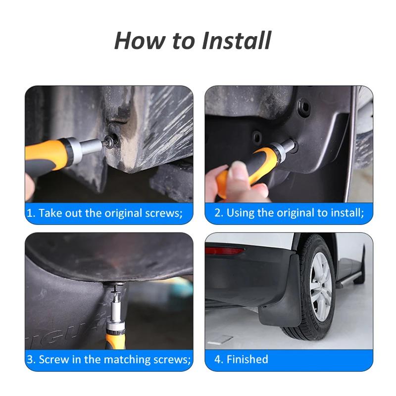 Mudguards for Nissan Tiida 2007-2016 Mudflaps for Nissan Versa Latio C11 Plastic Car Fender Mud Flap Splash Auto Guards