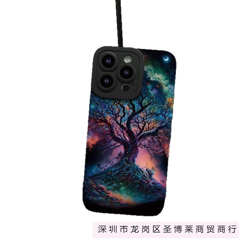 Magic Tree Is Suitable for Iphone16pro Mobile Phone Case Apple 15 Anti-drop 1413promax New 12x