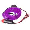 5m 16.4ft Auto LED Strip Cigarette Lighter Drive Luminous Ambient Car Interior Light DC 12VPurple