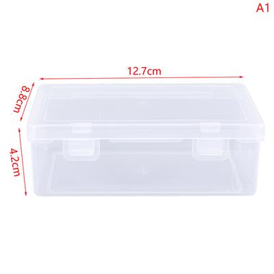 Transparante opbergdoos Bureau organizer Postkaarten Stickers Kantoorartikelendoos