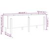 VidaXL Lit surélevé de jardin blanc 160x50x57 cm bois de pin massif 825220