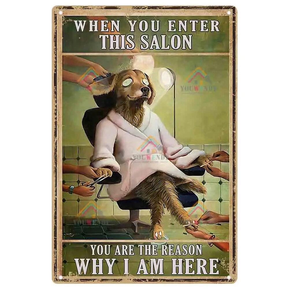 

Винтажный парикмахер, металлическая жестяная вывеска, парикмахерский металлический плакат для парикмахерской, салона красоты, домашний декор для кофе, металлическая доска 20x30cm 12x8 Inches