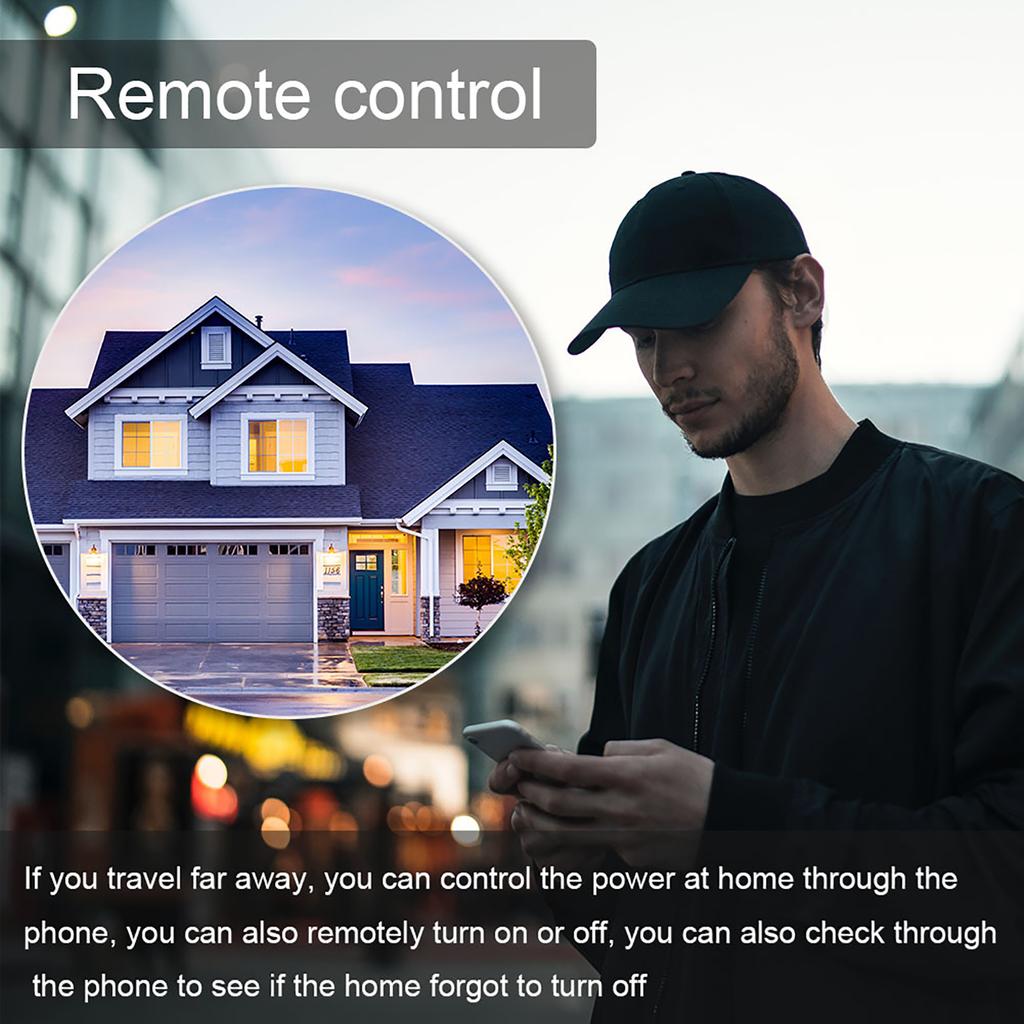 Tuya WiFi Intelligent Circuit Breaker ON OFF Timing Photovoltaic Bidirectional Metering Energy Meter Automatic