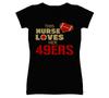 This Nurse Loves Her 49ers Football T Shirt Mens Womens Tees Top - San Francisco 49ers Team Colors