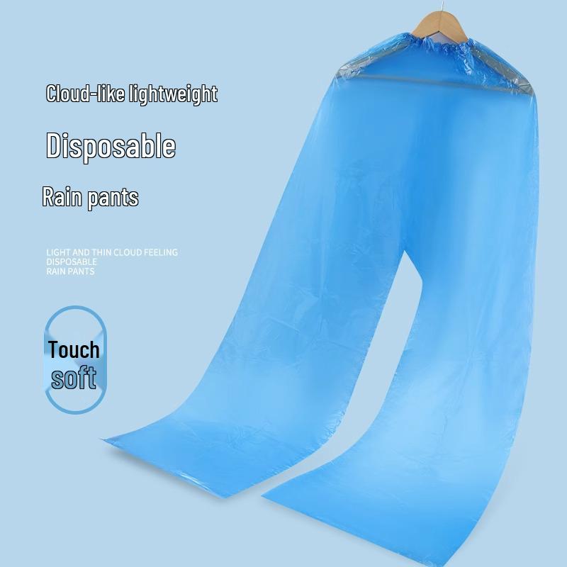 Unisex Waterproof Shoe-Length Rain Pants: Thickened, Disposable, and Portable for Outdoor Use