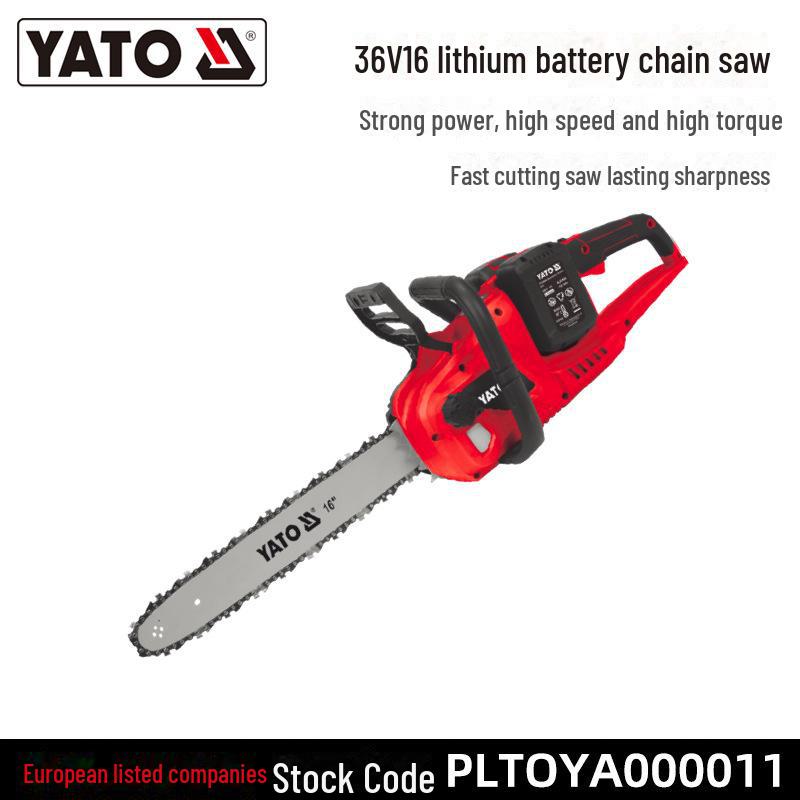 YATO Yiertuo 18V Brushless Rechargeable Handheld Electric Chainsaw with Large Capacity