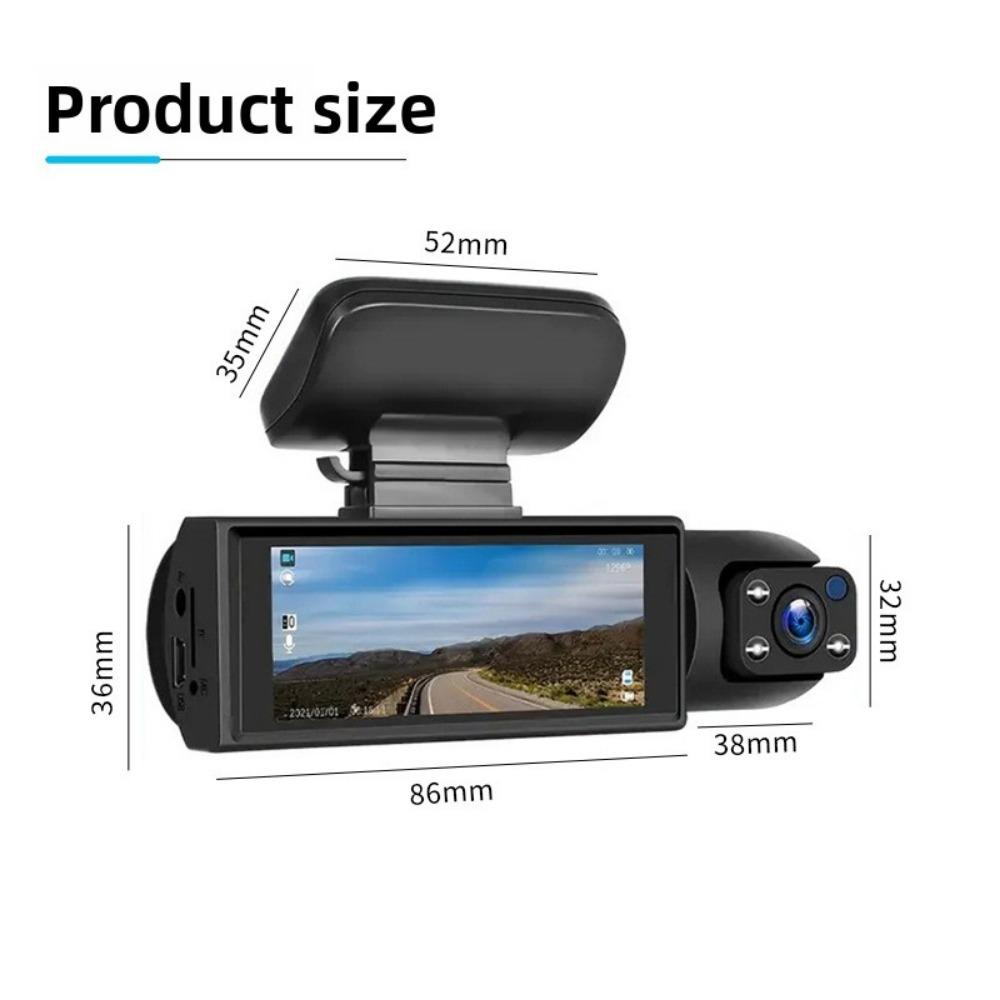 Dual Dash Cam Front and Rear 1080P HD Night Vision WiFi Car DVR with Parking Monitor