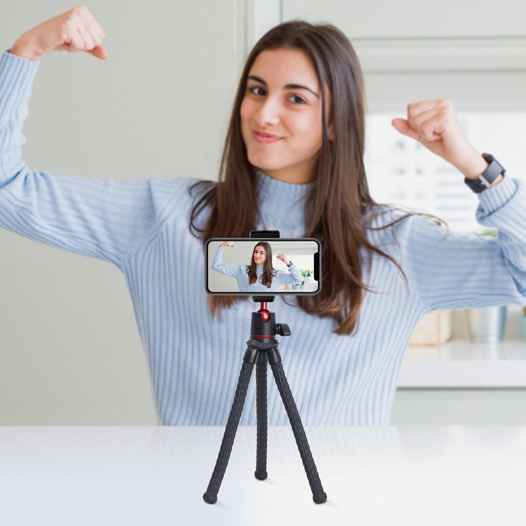 Nuroum Mini Smartphone Camera Flexible Fixes Mini Tabletop Tripod for Carbon Hot Adjustable Ultra Compact Tripod, Tripod, Tripod, Tripod, Anywhere,