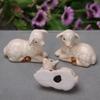 1-3PCs Lovely Ceramic Animal Pen Holder DIY Kitchen Tableware Chopstick Spoon Rest Rack Dining Table Decor