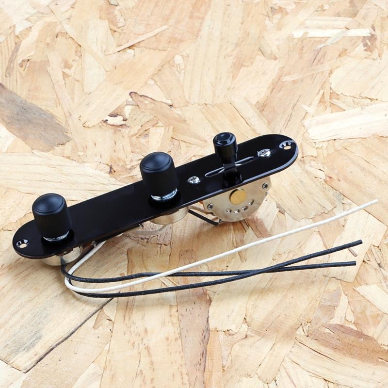 Guitar Control Plate 3 Way Switch Metal Prewired Control Plate Wiring Harness Knobs Standard Guitar Replacement Parts