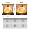 Jesus Christ God Square Pillow Case Christian Cushion Cover Customized Zipper Decorative Pillowcover for Home 45x45cm