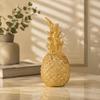 Gold Pineapple Figurine Big Size Artificial Pineapple Rustic Resin Sculpture  for Living Room