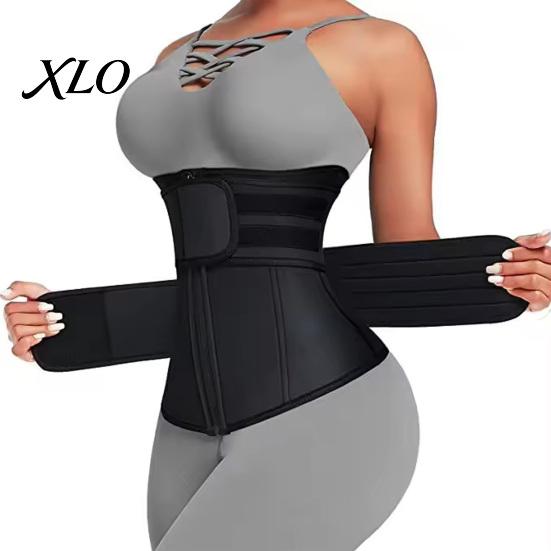 Women Waist Trimmer Belt with Zipper, Trainer Sweat Band Stomach Abdominal Compression Wrap Wrap, Enhancing Lower Belly Fat Sauna Slimming Back