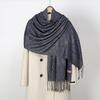 Paisley Designer Winter Warm Thick Ethnic Style Jacquard Scarf Women Travel Muslim Hijab Cashmere Tassel Shawl Wrap Pashmina