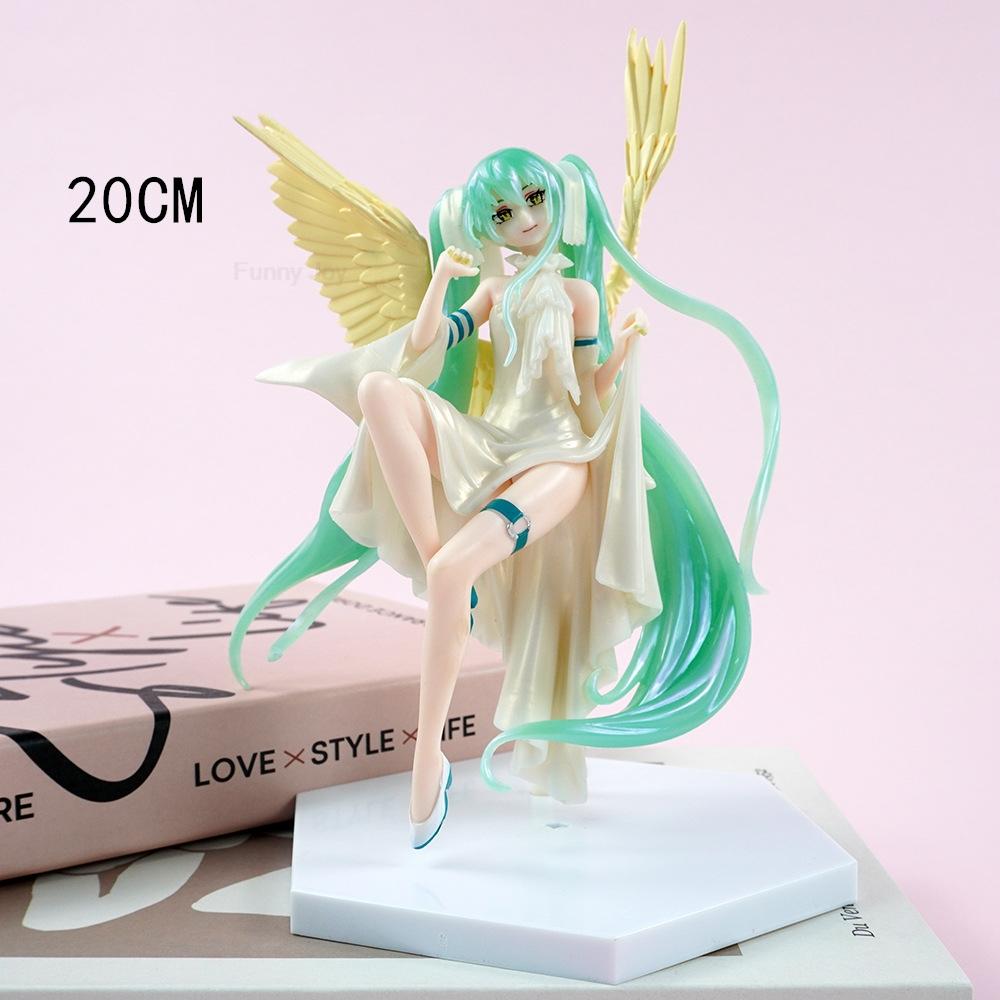 Anime Hatsune Miku Figure Wedding Dress Action Figures Kawaii Swimsuit Vocaloid PVC Collectible Model Toys Girl Gift